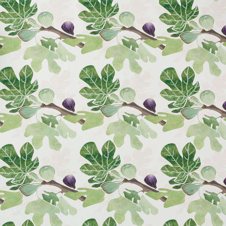 Tela Figs, verde-blanco Klippan Yllefabrik