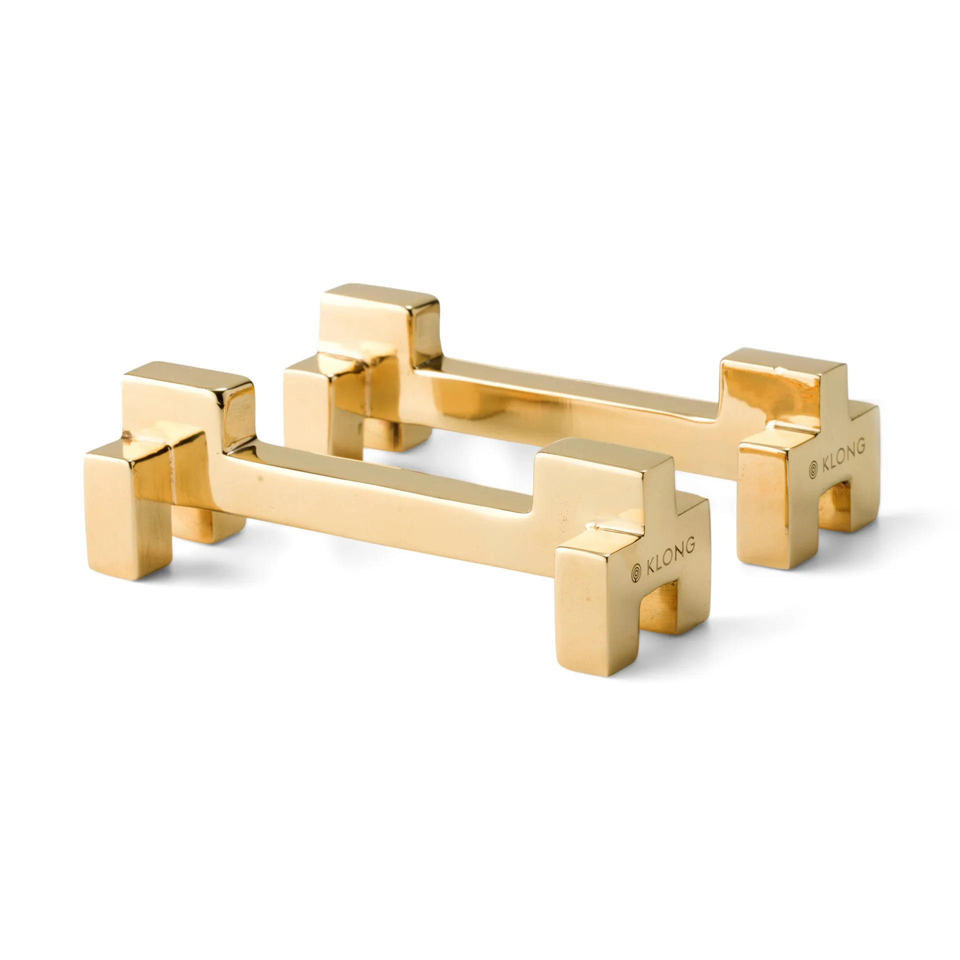 2 Soportes para cubiertos Signe, latón KLONG