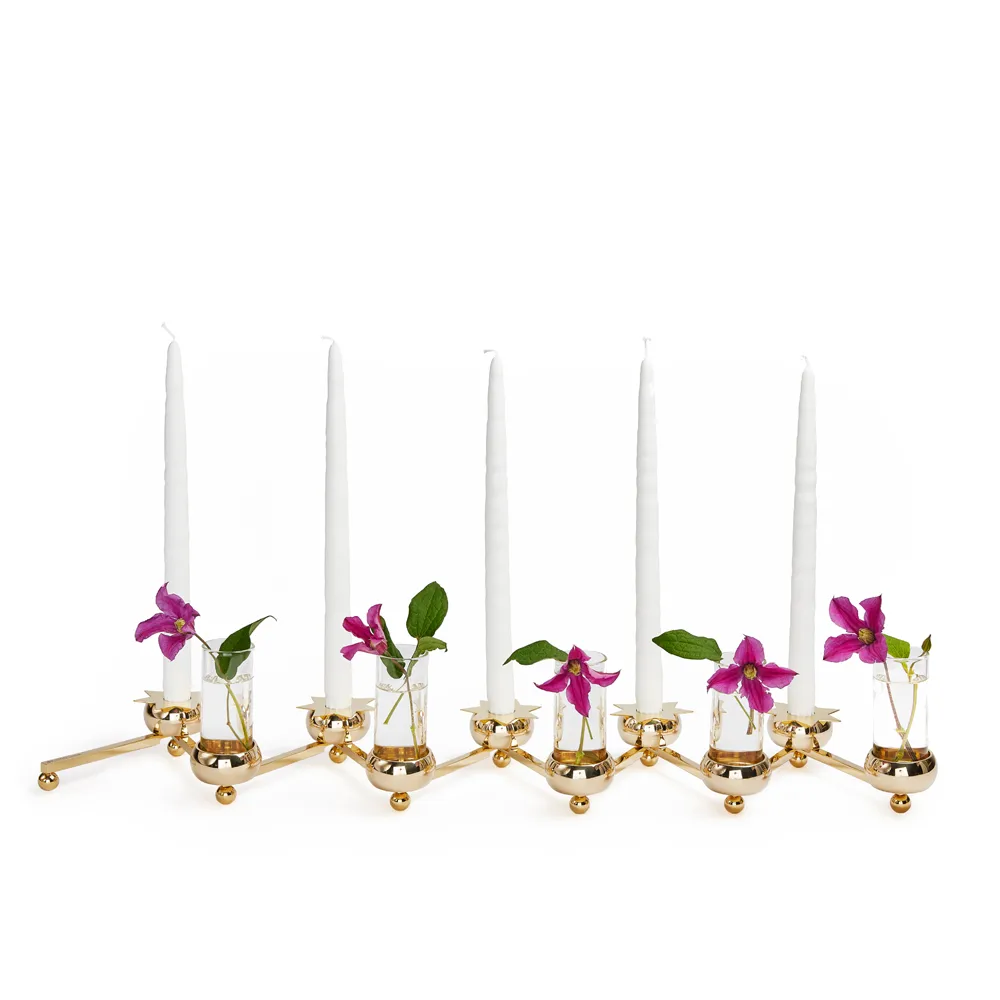 5 Tubos de vidrio para candelabro Constella, transparente KLONG