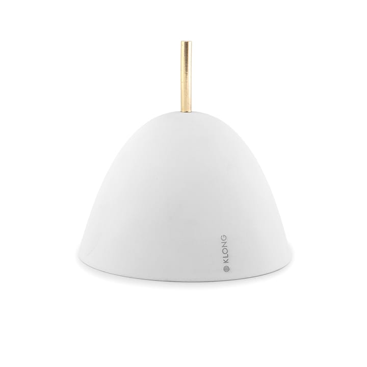 Cajita almacenaje Gömma small 12 cm, blanco-latón KLONG