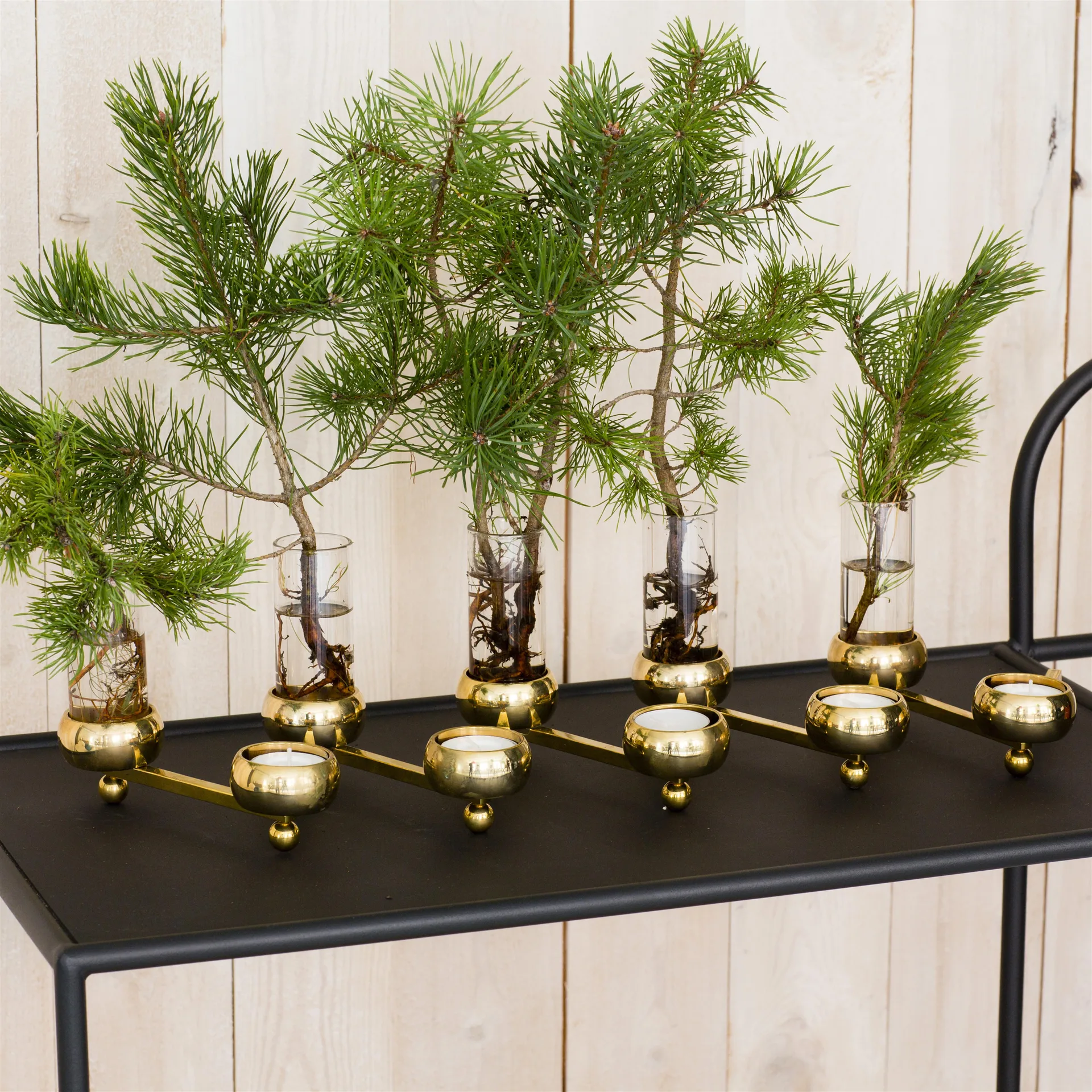 Candelabro Constella grande, latón KLONG