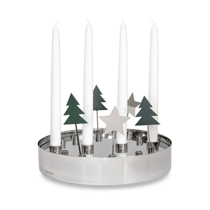 Candelabro de Adviento Jubel, Plata KLONG