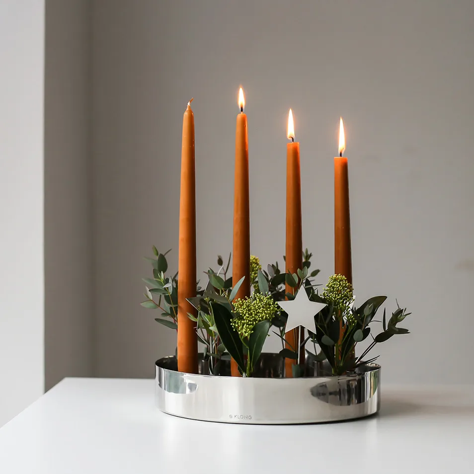 Candelabro de Adviento Jubel, Plata KLONG