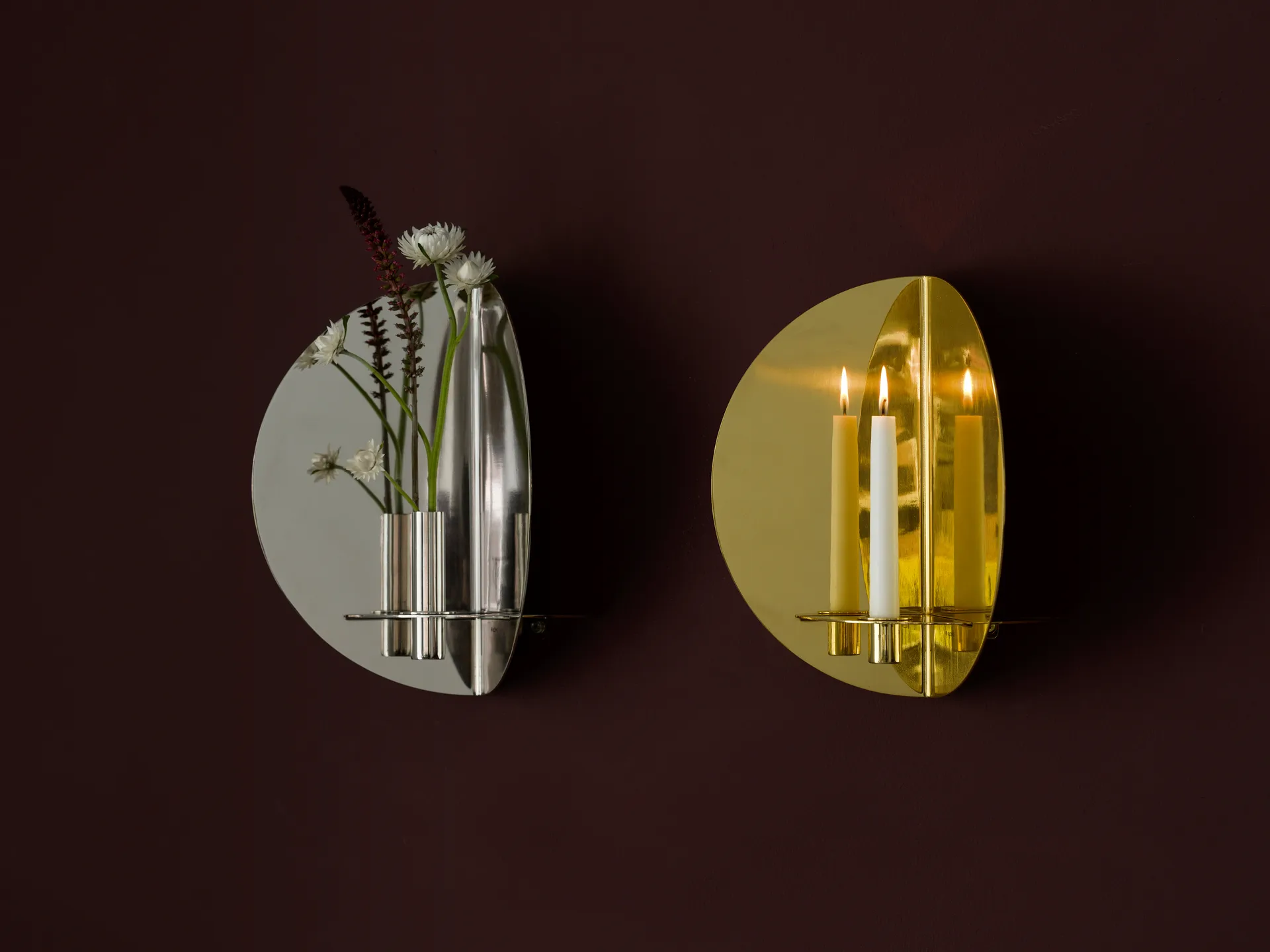 Candelabro de pared Twilight, Níquel KLONG