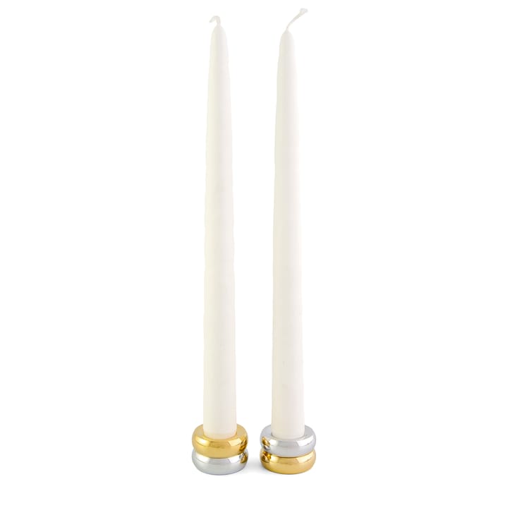 Candelabro Marriage Duo 2 piezas, latón-plata KLONG