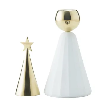 Candelabro Soprano - Blanco-latón - KLONG