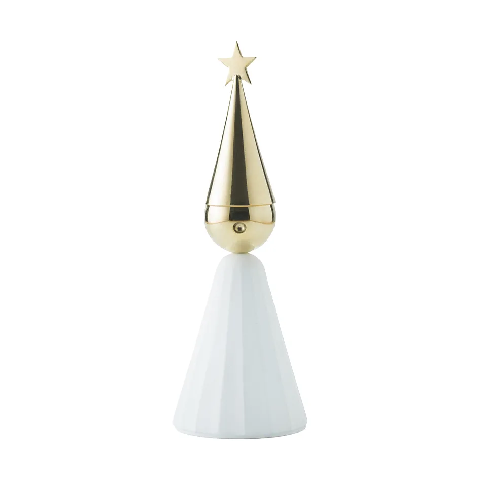 Candelabro Soprano, Blanco-latón KLONG