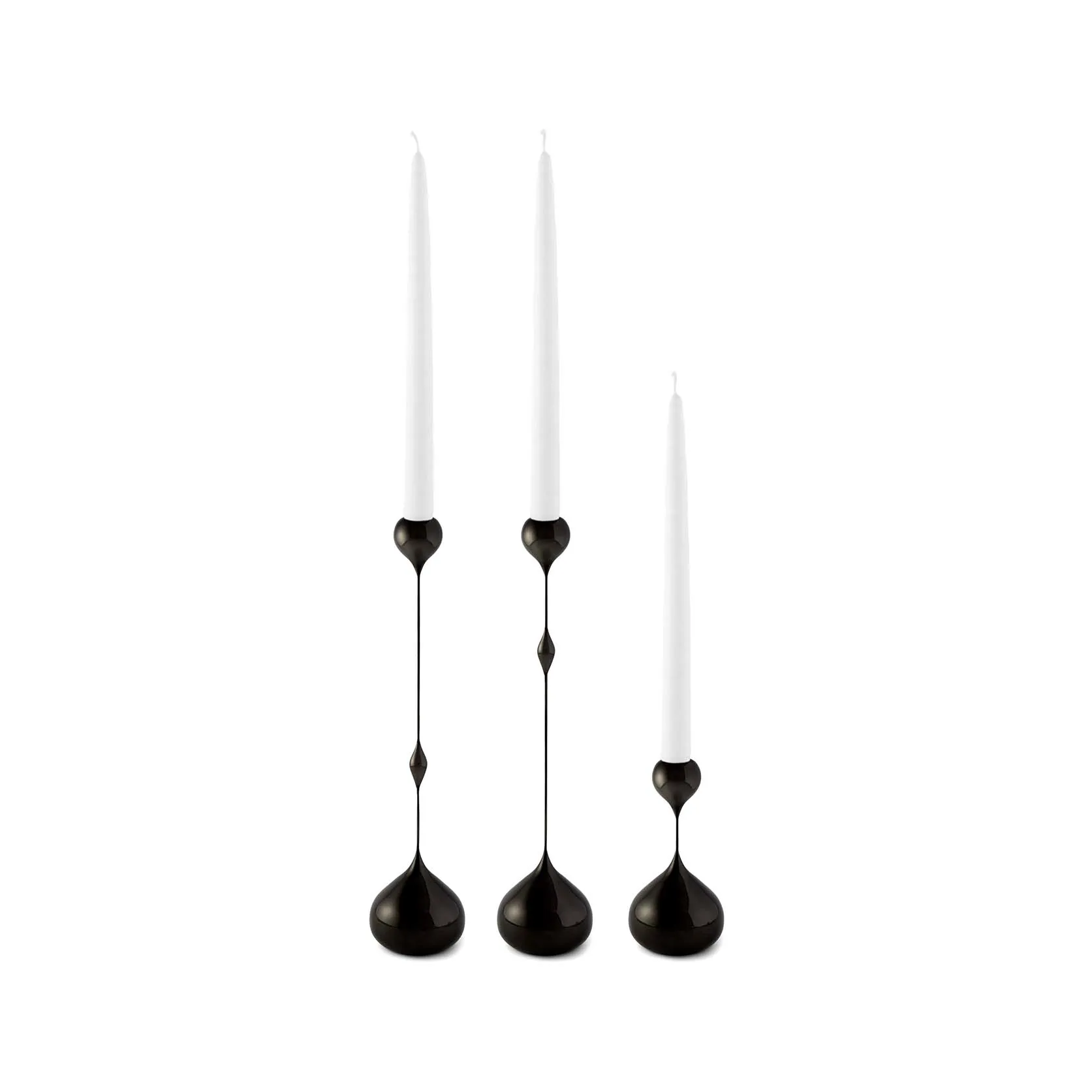 Candelabro Tender pequeño, Negro KLONG