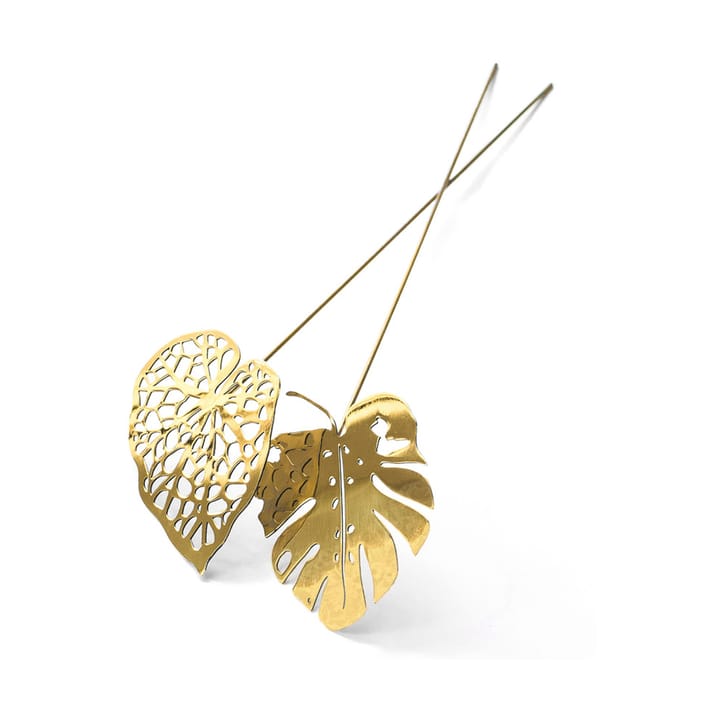 Decoración Brass leaves, set de 2 - Water - KLONG