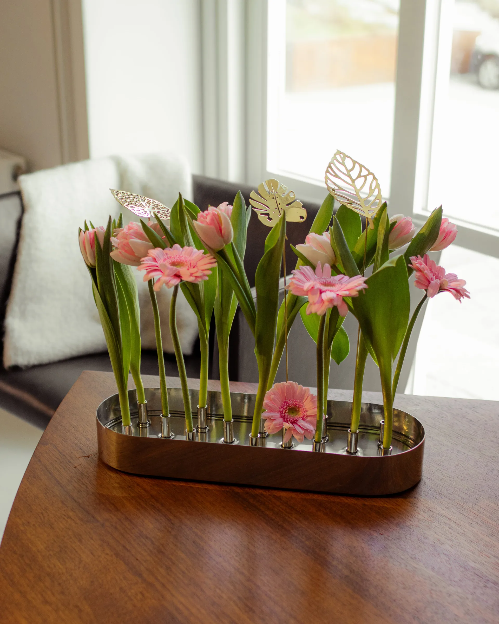 Decoración Brass leaves, set de 2, Water KLONG