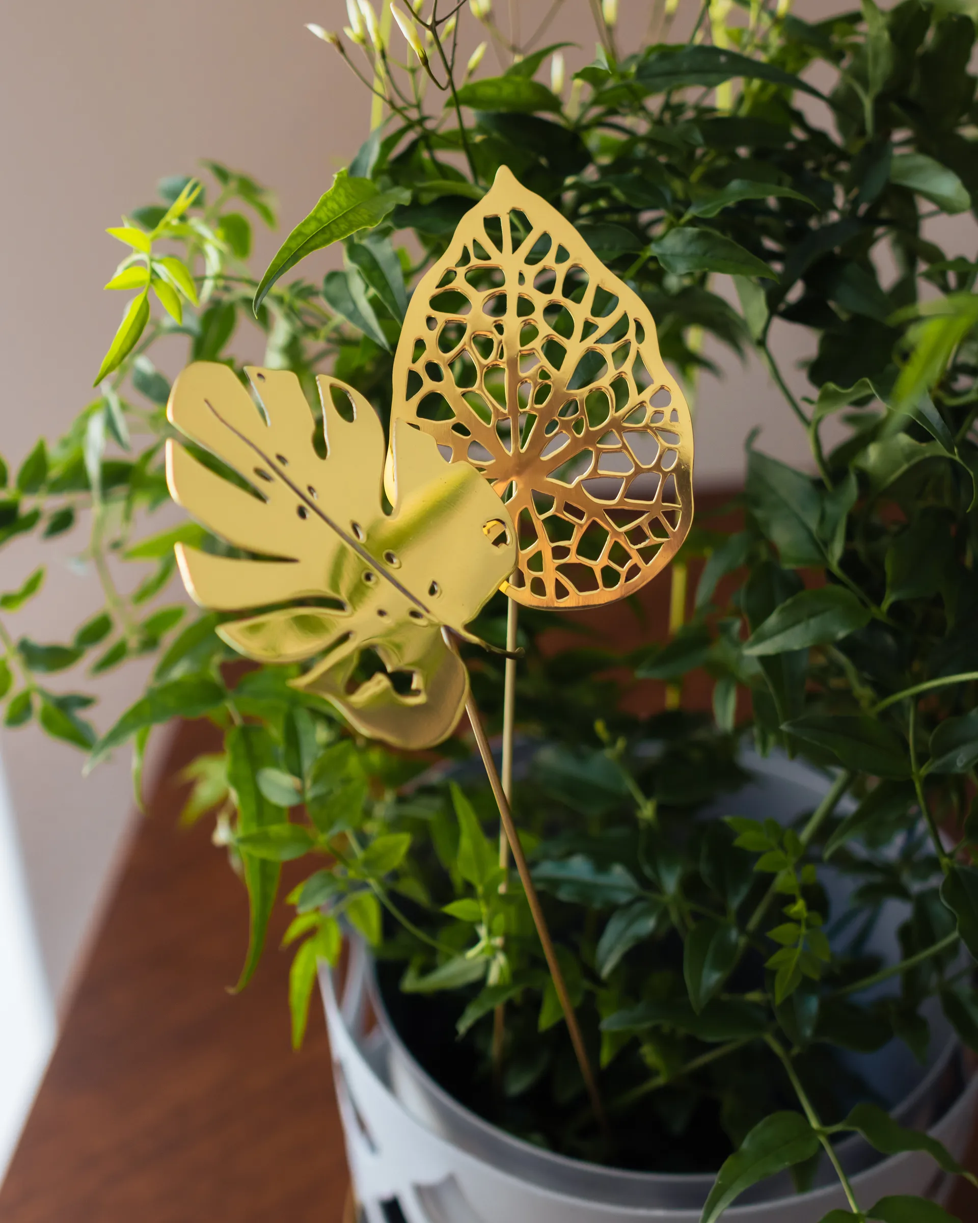 Decoración Brass leaves, set de 2, Water KLONG