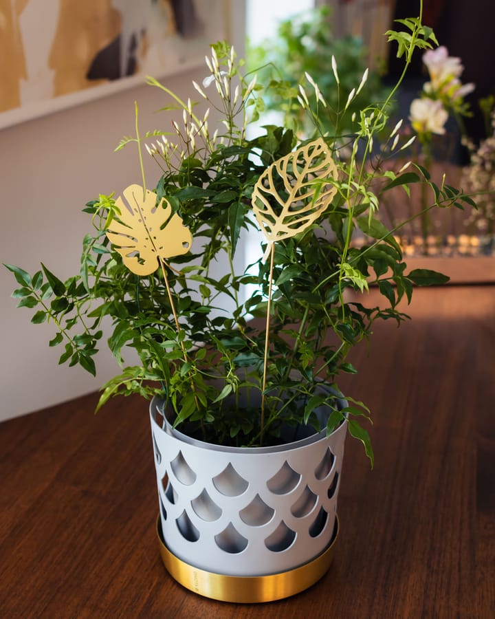 Decoración Brass leaves, set de 2, Wood KLONG