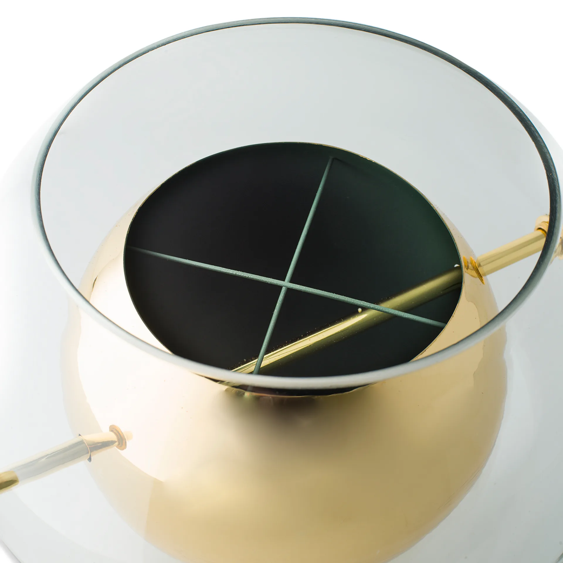 Jarrón Alba redondo, Latón KLONG