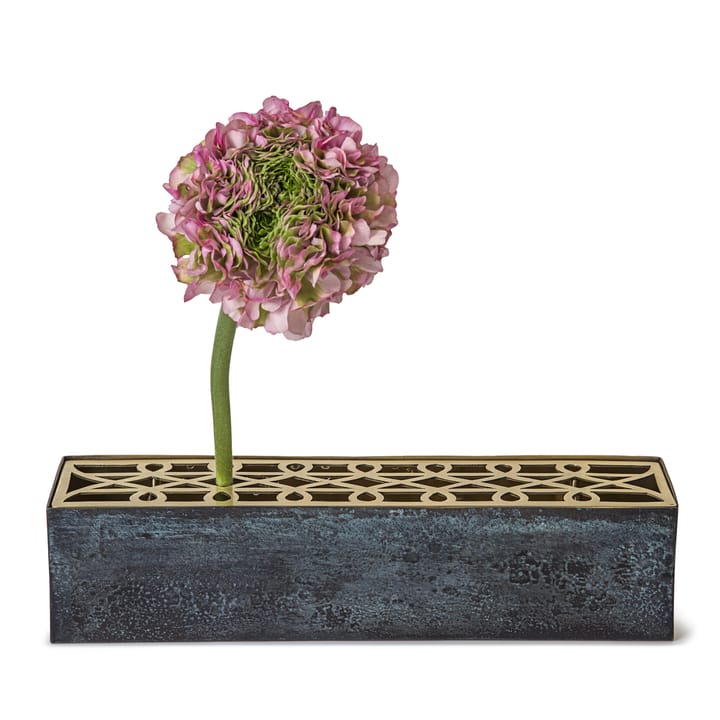 Jarrón Äng rectangular, azul KLONG