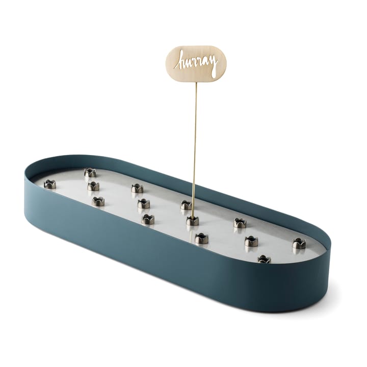 Jarrón Jubel multifuncional 45x14 cm, Steel-blue KLONG