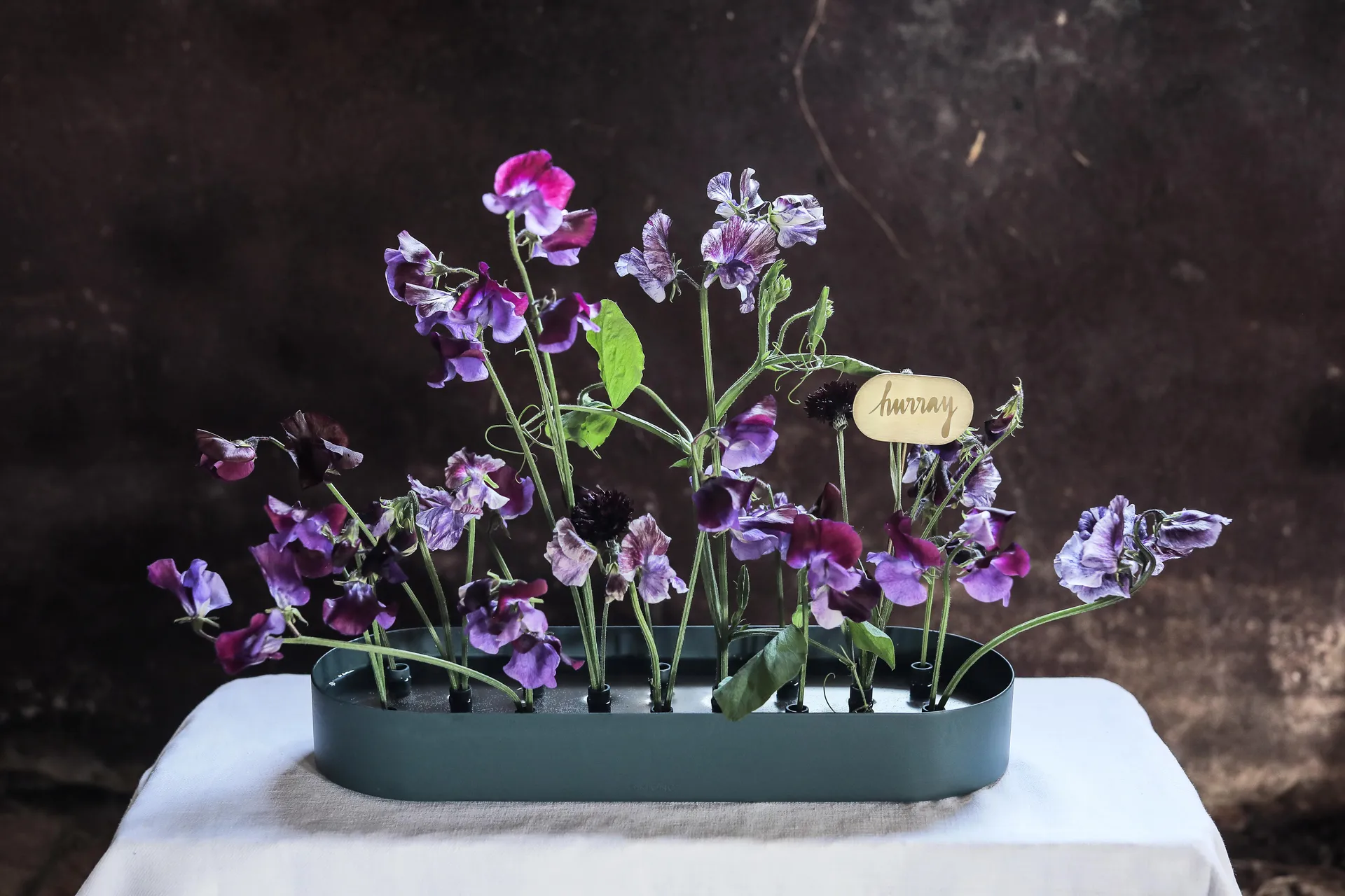 Jarrón Jubel multifuncional 45x14 cm, Steel-blue KLONG