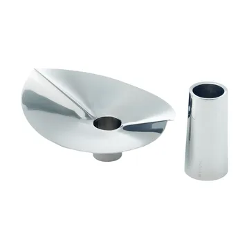 Jarrón portavelas Löv - Acero inoxidable. 10 cm - KLONG