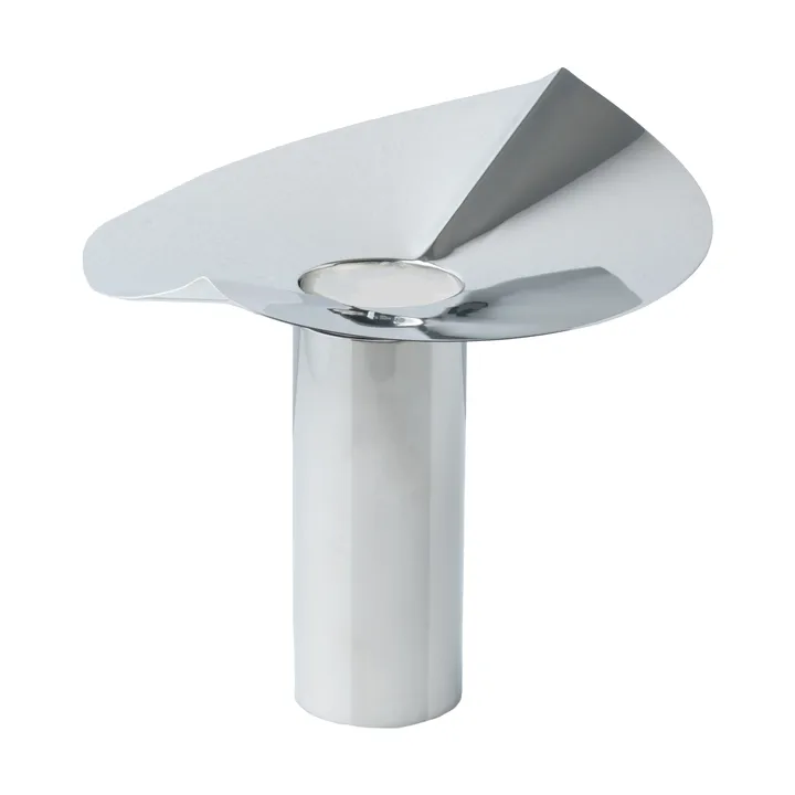 Jarrón portavelas Löv - Acero inoxidable, 22.5 cm - KLONG