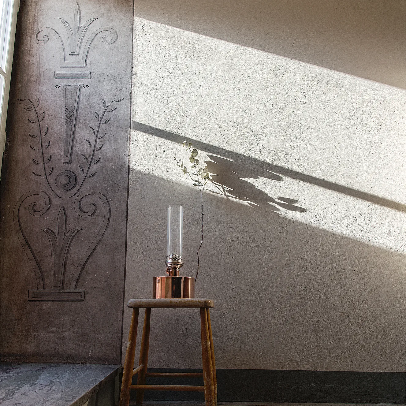 Lámpara de parafina Patina, grande, Cobre KLONG