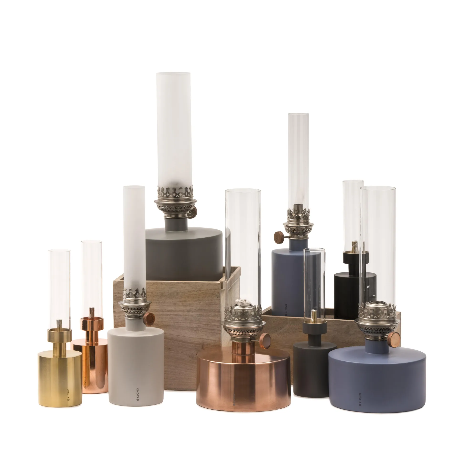 Lámpara de parafina Patina, pequeña, negro KLONG