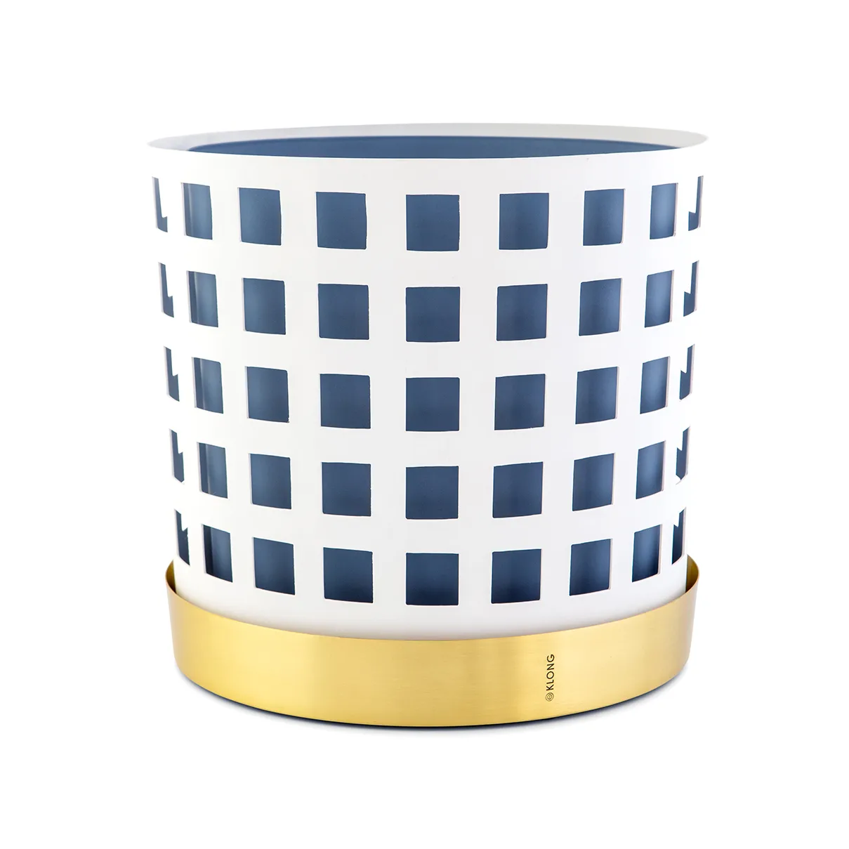 Maceta cuadrada Trio, grande, blanco KLONG