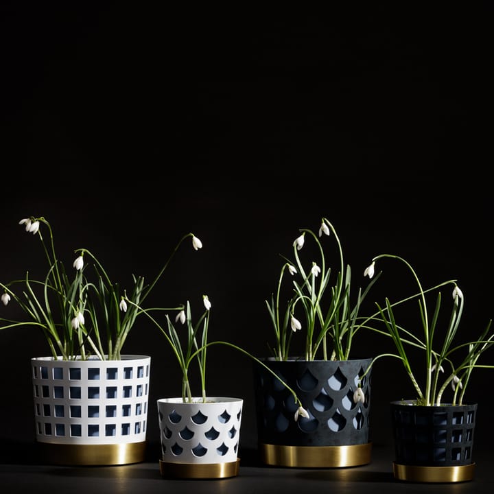 Macetero Trio Pot Square, Beige, pequeño Ø12 cm KLONG