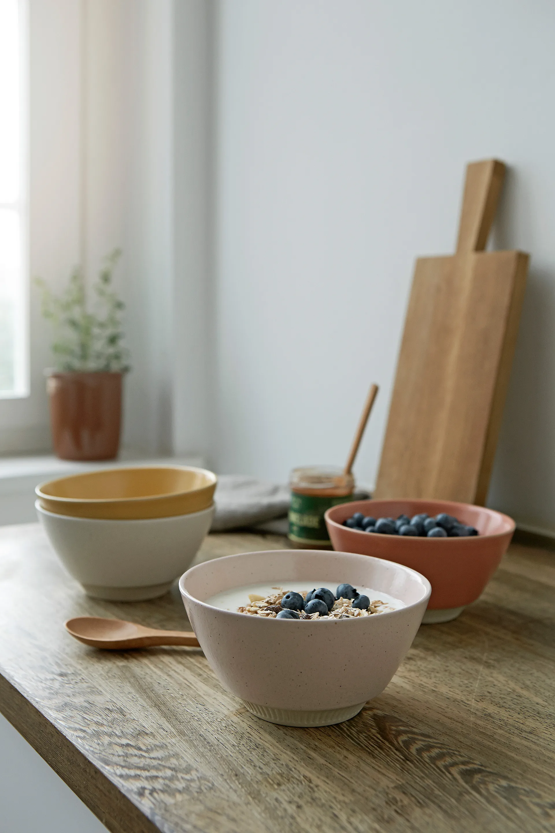 Bol Colorit Ø14 cm, Rosa Knabstrup Keramik