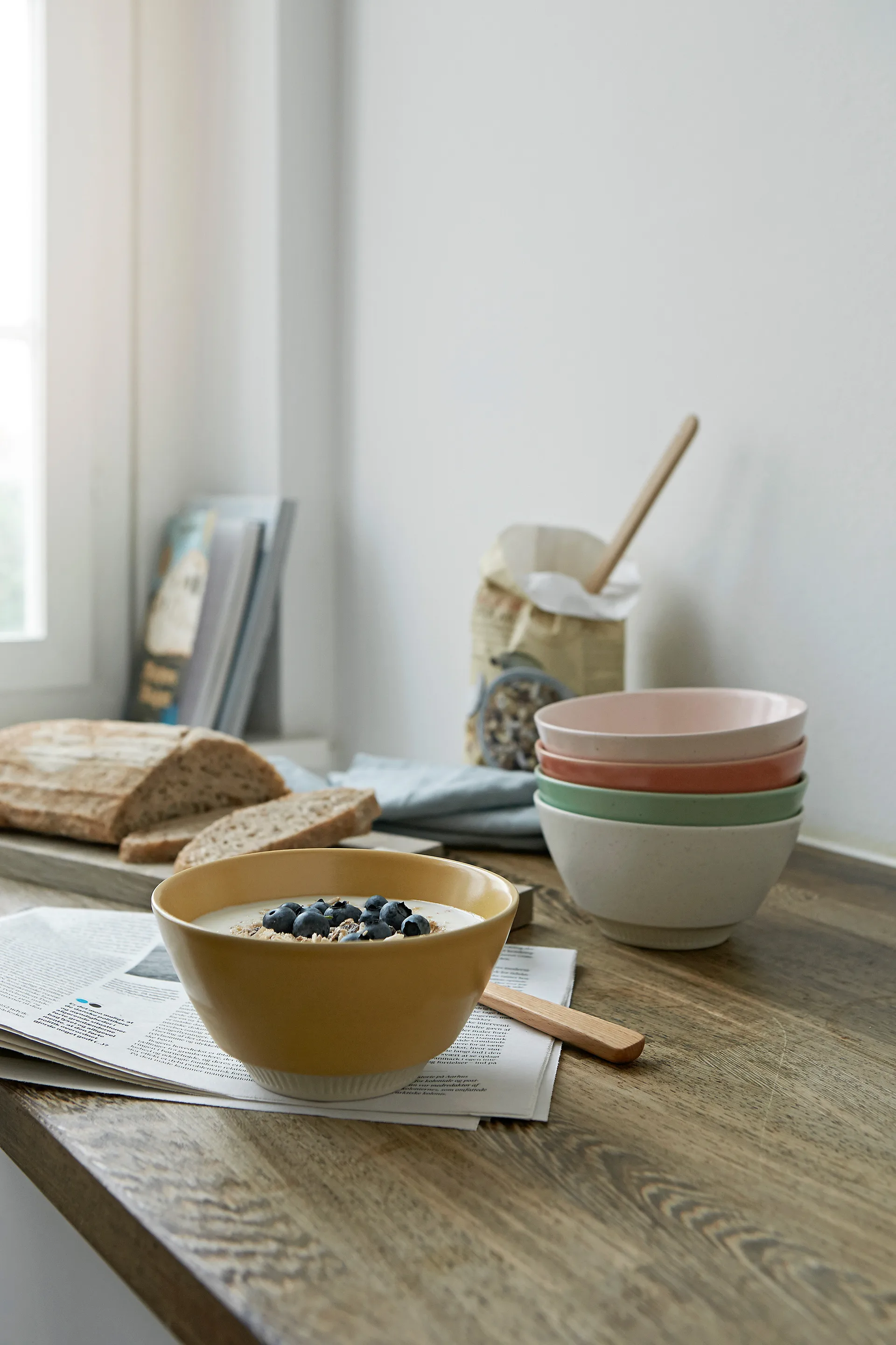 Bol Colorit Ø14 cm, Rosa Knabstrup Keramik