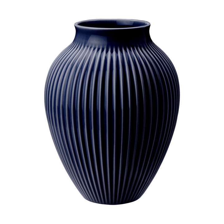 Jarrón acanalado Knabstrup 27 cm - Dark blue - Knabstrup Keramik