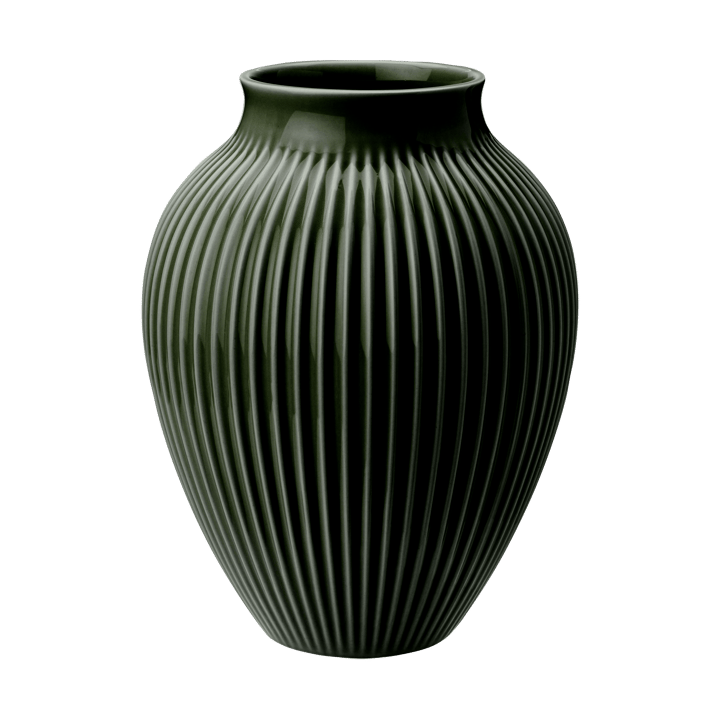Jarrón acanalado Knabstrup 27 cm - Dark green - Knabstrup Keramik