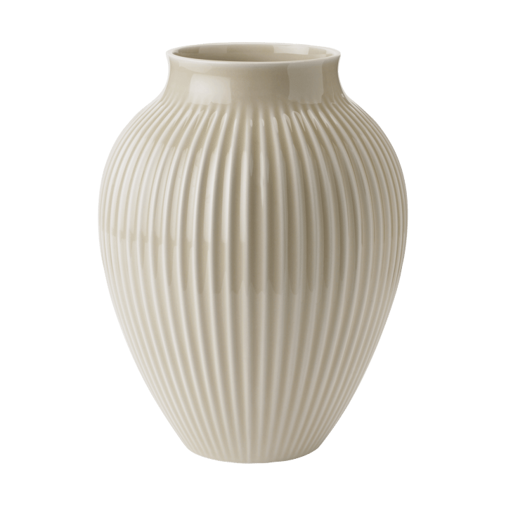Jarrón acanalado Knabstrup 27 cm - Ripple sand - Knabstrup Keramik
