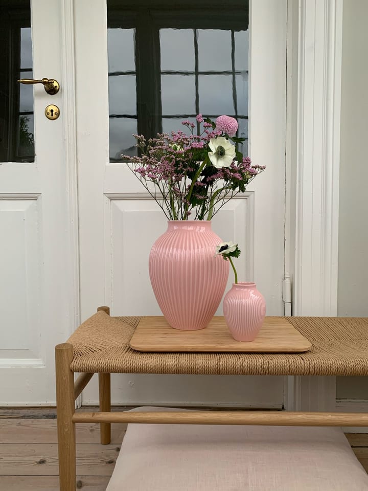 Jarrón acanalado Knabstrup 27 cm, Rosa Knabstrup Keramik
