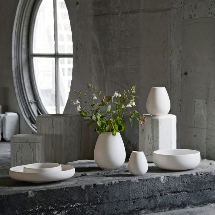 Jarrón Earth 14 cm, blanco Knabstrup Keramik