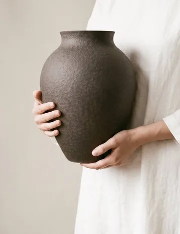 Jarrón Knabstrup 27 cm - corteza - Knabstrup Keramik