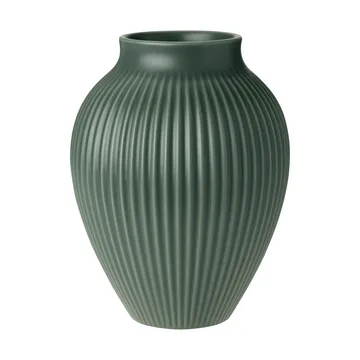 Jarrón Knabstrup ripple mate, celadon green - 20 cm - Knabstrup Keramik