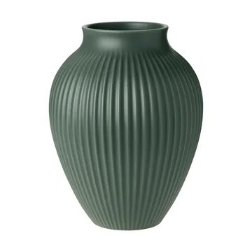 Jarrón Knabstrup ripple mate, celadon green - 27 cm - Knabstrup Keramik