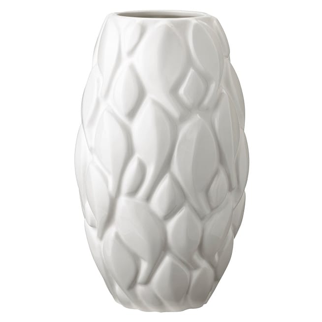 Jarrón Leaf 26 cm - blanco - Knabstrup Keramik