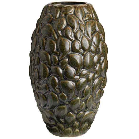Jarrón Leaf Limited Edition 40 cm - Khaki vert - Knabstrup Keramik