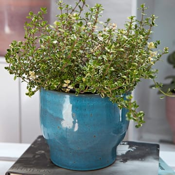 Maceta exterior Knabstrup Ø16,5 cm - Azul polvo - Knabstrup Keramik