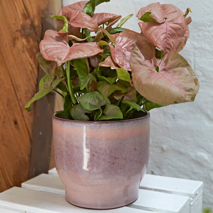 Maceta exterior Knabstrup Ø16,5 cm, rosa Knabstrup Keramik