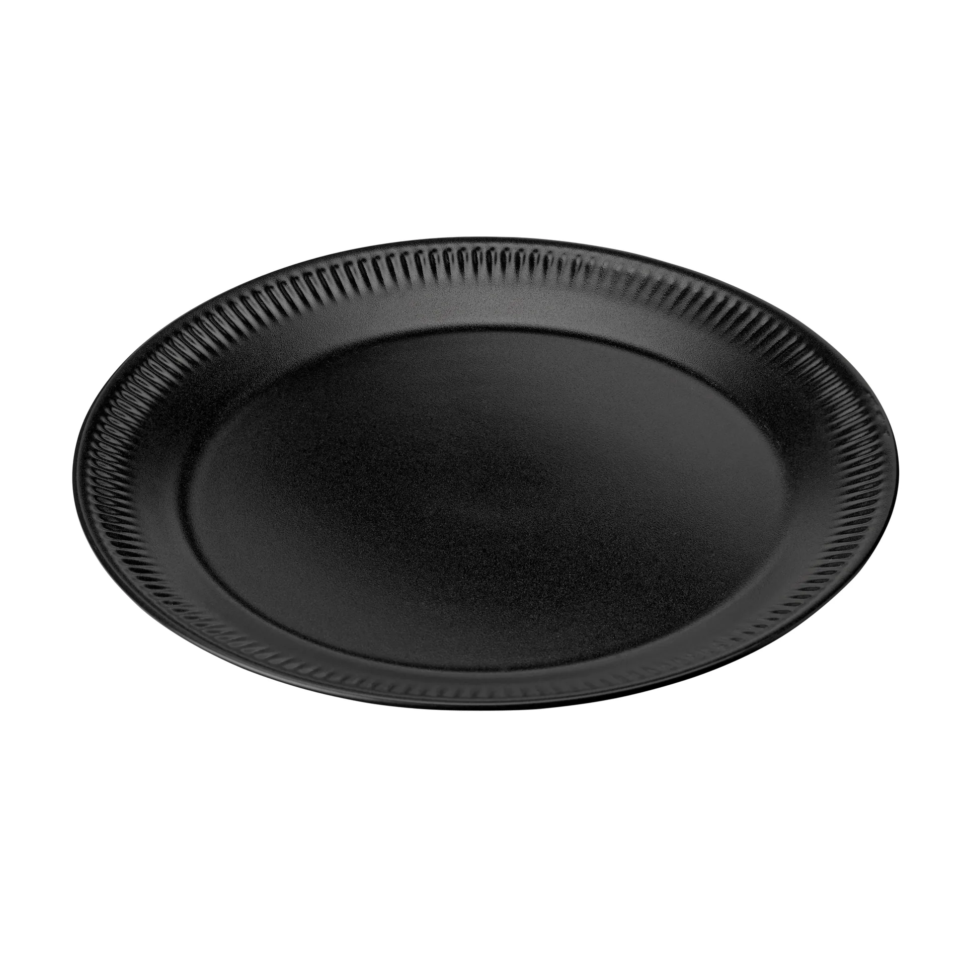 Plato de mesa Knabstrup negro, 22 cm Knabstrup Keramik