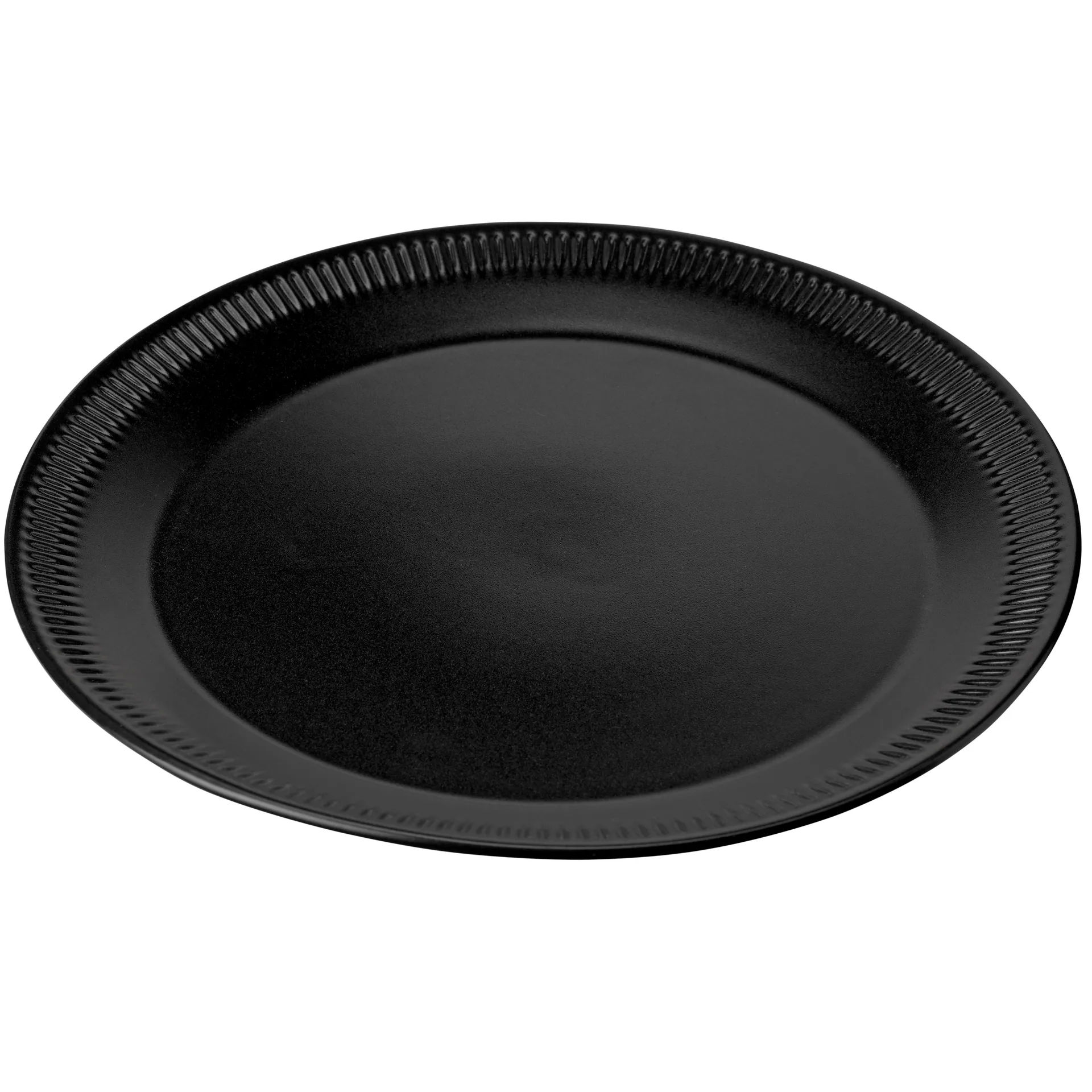 Plato de mesa Knabstrup negro, 27 cm Knabstrup Keramik