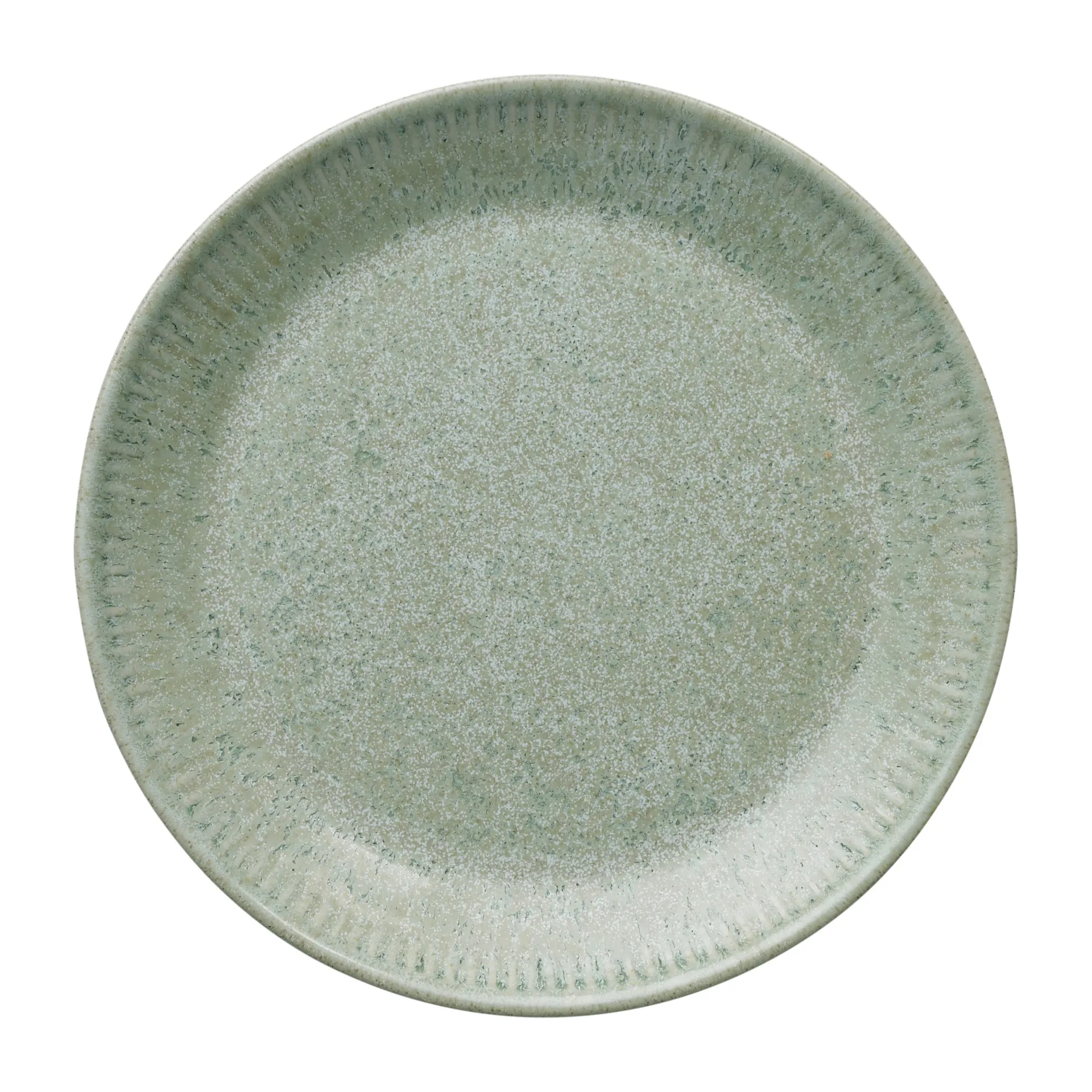 Plato de mesa Knabstrup verde oliva, 19 cm Knabstrup Keramik