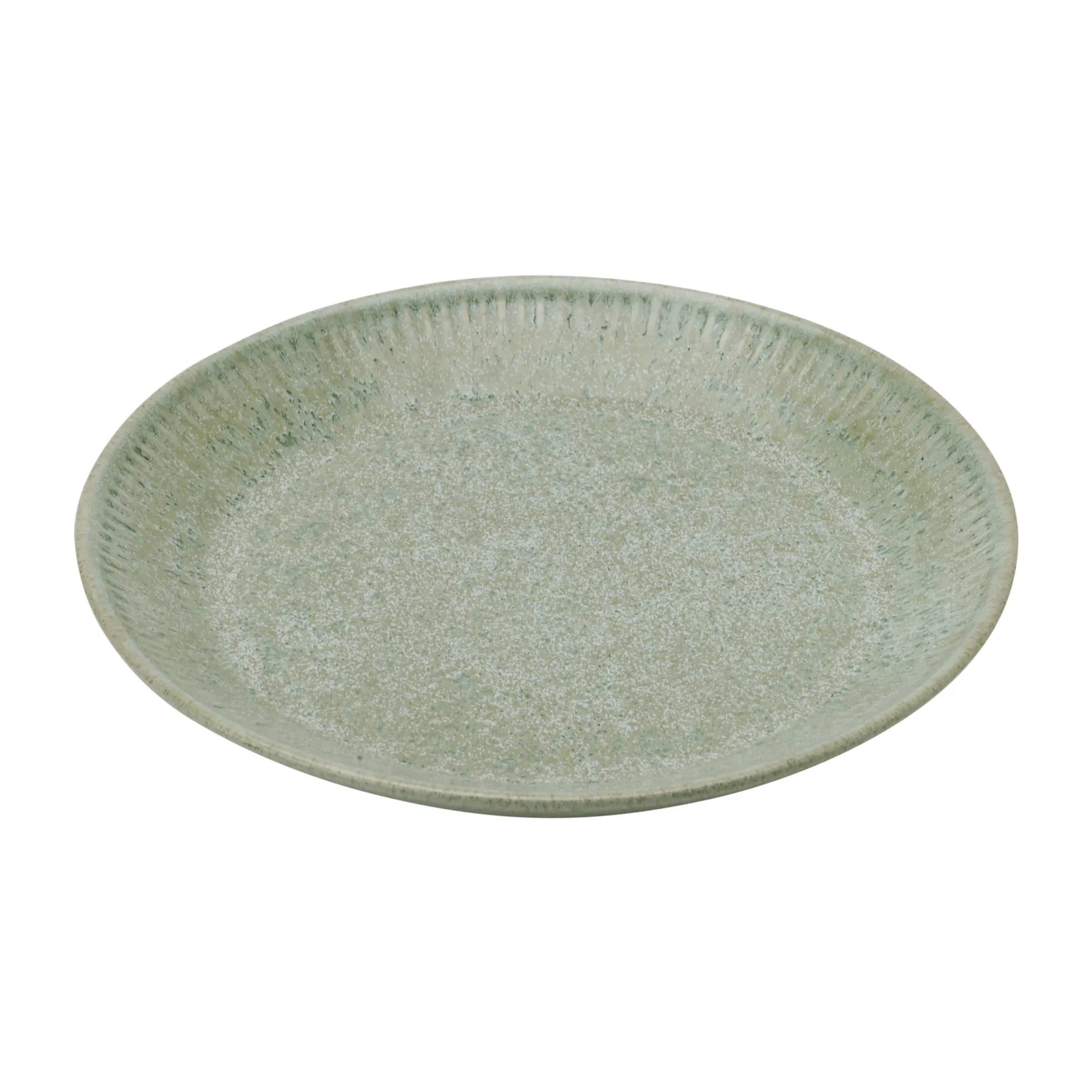 Plato de mesa Knabstrup verde oliva, 19 cm Knabstrup Keramik