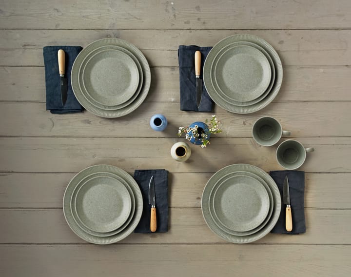 Plato de mesa Knabstrup verde oliva, 19 cm Knabstrup Keramik