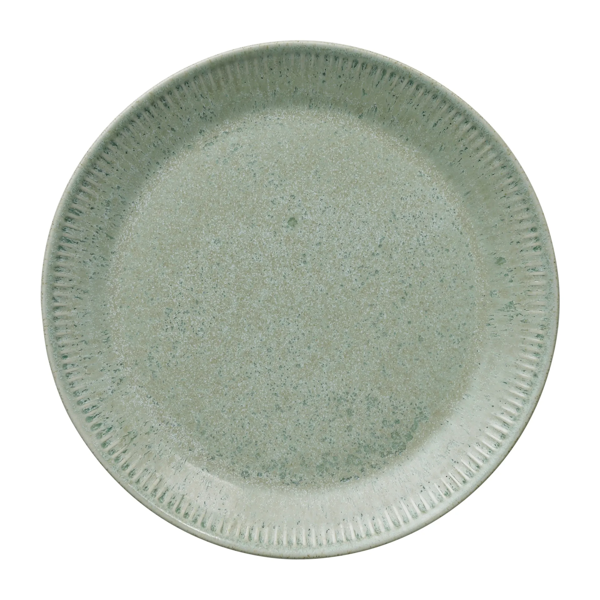 Plato de mesa Knabstrup verde oliva, 22 cm Knabstrup Keramik