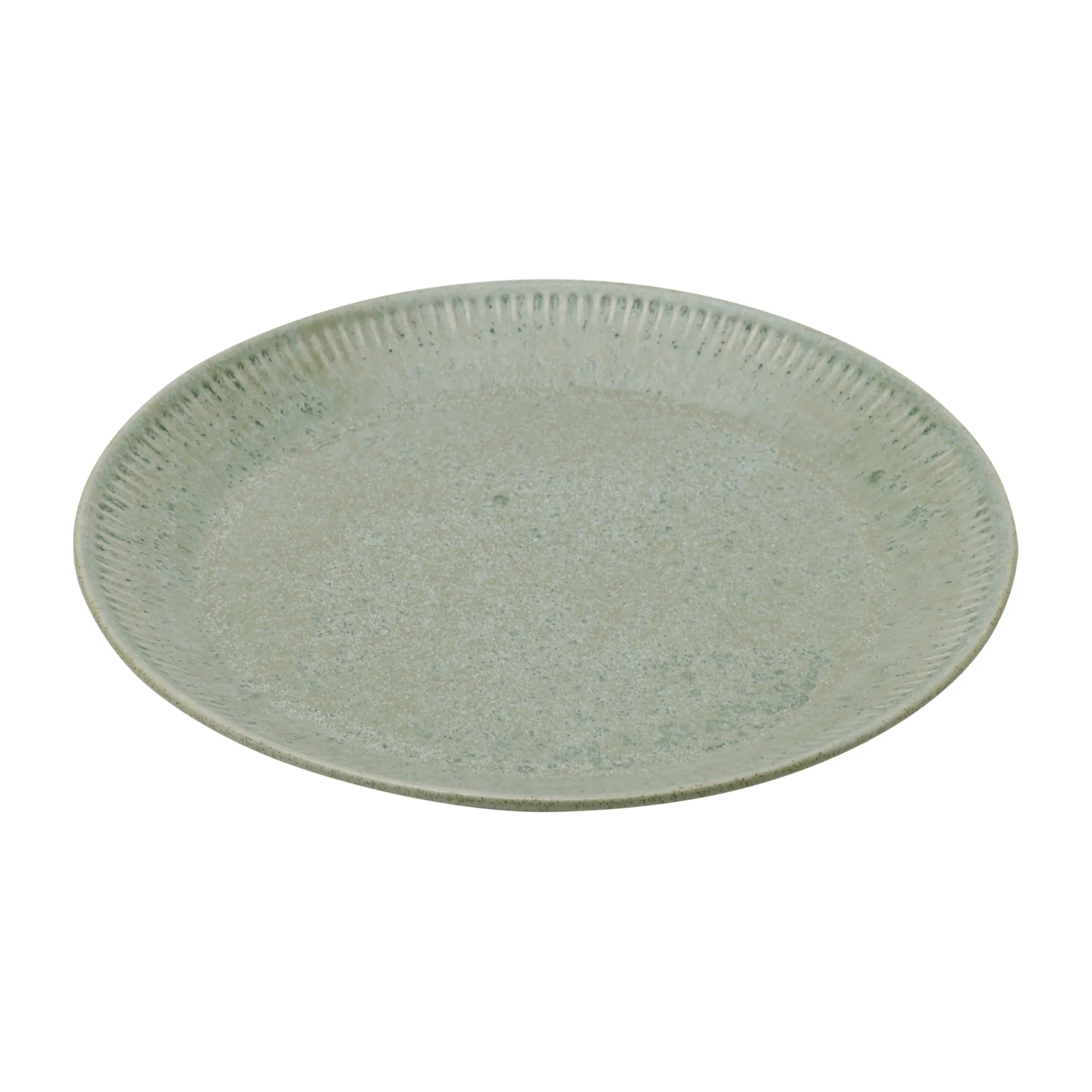 Plato de mesa Knabstrup verde oliva, 22 cm Knabstrup Keramik