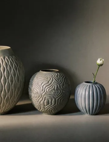 Solum jarrón - Mist, 11 cm - Knabstrup Keramik
