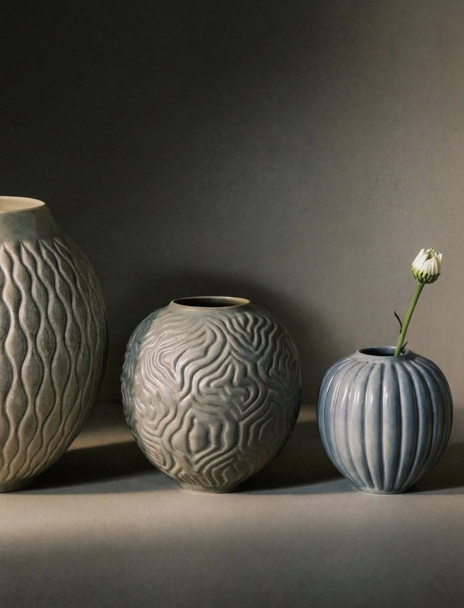 Solum jarrón, Sage, 15 cm Knabstrup Keramik