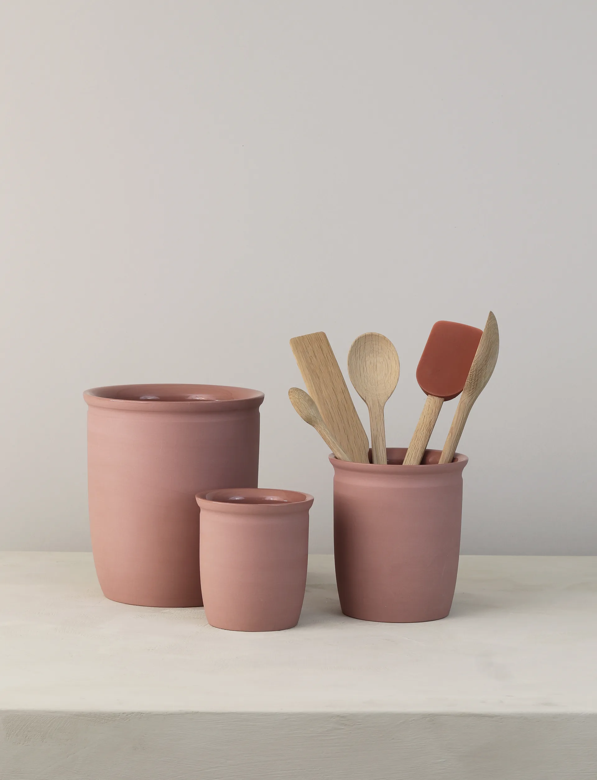 Tarro para mermelada Knabstrup, Dark rose, 1 L Knabstrup Keramik